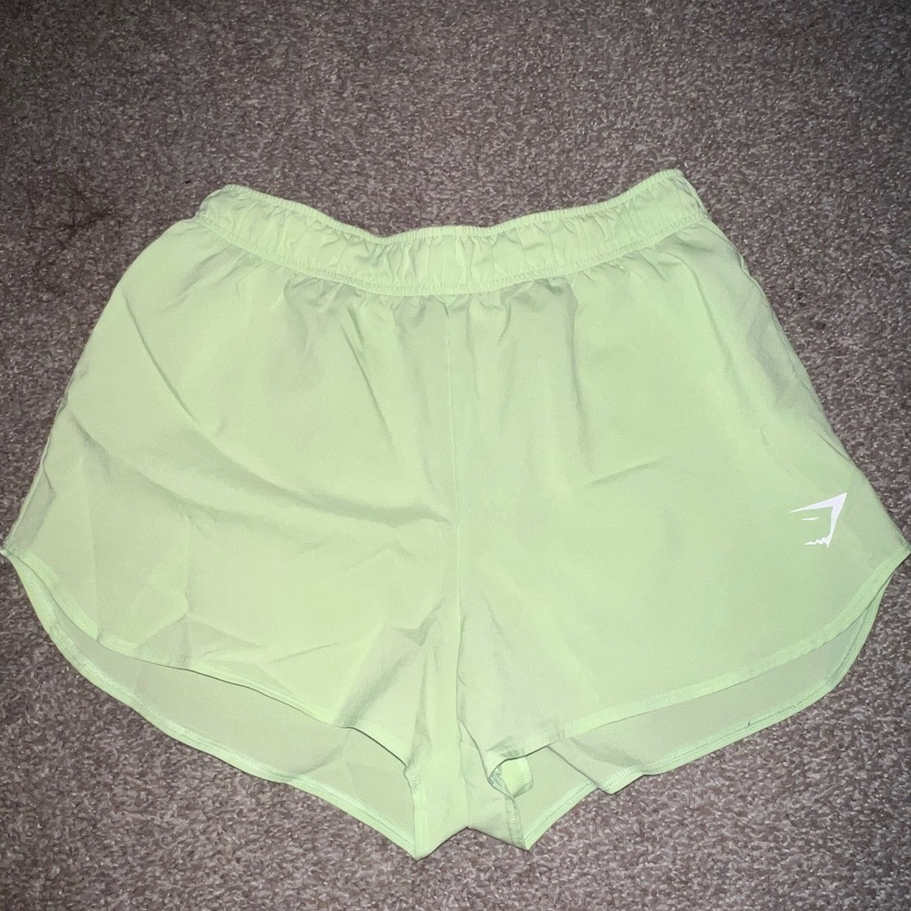 Lime Gymshark Athletic Shorts